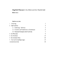 Zudem lesen viele menschen, die sich nur einen kleinen überblick über einen text. Pdf Siegfried Kracauer Das Sehen Und Die Gesellschaft Mattia Iunco Academia Edu