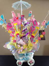 Baby Bundle Of Joy Baby Shower Baby Shower Candy Candy Arrangements Candy Bouquet