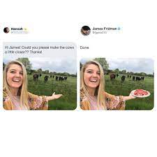 Funny photoshop requests funny photoshop fails funny photoshop pictures photoshop help funny images funny pictures hilarious photos remember james fridman, the photoshop guru who takes requests literally? James Fridman Fjamie013 Twitter