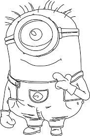 Minion character eye illustration, despicable me: Download Carl Minion Coloring Pages With Image Fame Detail Imagens Dos Minions Para Desenha Bob Full Size Png Image Pngkit