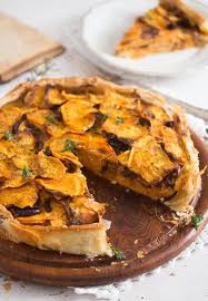 Sweet Potato Puff Pastry Pie Recipe Savoury Baking Balsamic Onions Puff Pastry Recipes