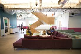 Take A Look Facebook Shares Photos Of Austin Office Expansion Interior Staircase Office Interiors Modern Office Design