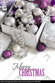 Orders over $35 ship free! Silver And Purple Christmas Ornaments Border Royalty Free Image 18975039 Panthermedia Stock Agency