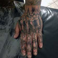 Vector set of rock tattoos. Skeleton Finger Tattoos For Men Novocom Top