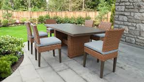 Our restaurant, bar and private dining room celebrate the storied of california's history of organic farming, brewing, and oenology. Laguna Rectangular Outdoor Patio Dining Table W 6 Armless Chairs In Spa Tk Classics Laguna Dtrec Kit 6c Spa