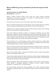Hubungan antara masyarakat berbilang kaum seperti kaum melayu, cina dan india ini terjalin erat dan membentuk masyarakat yang bersatu padu. Https Lkyspp Nus Edu Sg Docs Default Source Ips Mantan Dpm Wong Kongsi Pendekatan Pemerintah Tangani Konflik Pdf