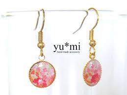 和風ピアス ミール ハンドメイド ピアス アクセサリー 手作り