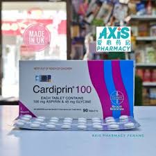 Cardiprin 100 should not be taken by people who are allergic to salicylates or taking regular anticoagulant therapy. Cardiprin 100 Each Tablet Contains 100mg Aspirin 45mg Glycine 3 Month Pack 90 S Exp 01 2021 Shopee Malaysia