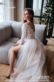 Aster Two Piece Wedding Tulle Dress Bodysuit Lace Bodysuit New 2020 Bridal Separates By Stylishbrideaccs In 2020 Rustic Wedding Gowns Wedding Dresses Tulle Wedding Dress