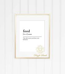 Food Dictionary Definition Instant Digital Download Diy Etsy At Least