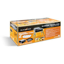 Both blackstone griddles share a very similar design, with the smaller 28″ model offering half the number of burners, and the four gas burners on the blackstone throw out 15,000 btus each, for a total of 60,000, so you don't have to worry about this grill being. Blackstone Tailgater Combo Grill New Daily Offers Tenderfreshicecreams Com