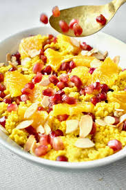 Mix together the ingredients for the orange herb vinaigrette in a small container. Mediterranean Couscous Salad With Pomegranate Orange Vegan On Board