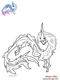 Lorsque cette force réapparait cinq siècles plus tard, raya, une guerrière solitaire, se met en quête du légendaire dernier dragon pour restaurer. Coloriage Dragon Sisu Raya Disney Dessin Raya Et Le Dernier Dragon A Imprimer