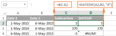 Subtract Dates In Excel Add Days Weeks Months Or Years To Date Subtraction Ads Excel