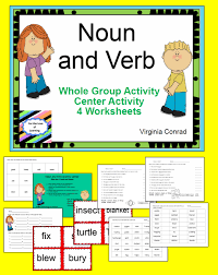 Activities And Worksheets For Identifying Nouns And Verbs Verbs Activities Nouns And Verbs Nouns Activities