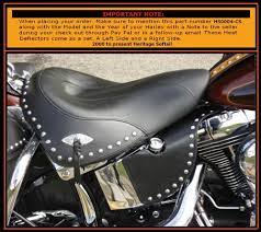 Harley Heritage Softail Chrome Studded Mid Frame Vtwin Heat Deflectors Usa Made Ebay Softail Harley Leather