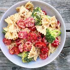 Healthy bow tie pasta recipes. Creamy Bow Tie Pasta Salad The Dish On Healthy