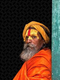 Sadhu Jigsaw Puzzle by Lindley Johnson