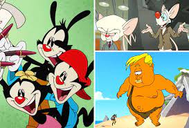 Pinky and the brain is an american animated television series that was created by tom ruegger that premiered on kids' wb on september 9, 1995. Animaniacs Reboot On Hulu Pinky Brain Return Watch Trailer Video Tvline