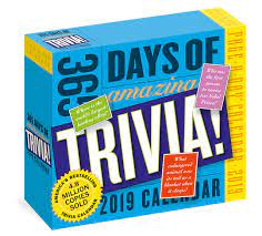 Quizzland is an entertainment trivia game where you get unlimited questions that can't be found anywhere else. Amazon Com 365 Days Of Amazing Trivia Page A Day Calendar 2019 9781523502783 Workman Publishing Books