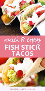 Bake until crispy, 11 to 13 minutes. Fish Stick Tacos Julie S Eats Treats