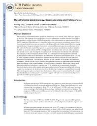 Mesothelioma is a cancer that starts from mesothelial cells. Pdf Mesothelioma Epidemiology Carcinogenesis And Pathogenesis