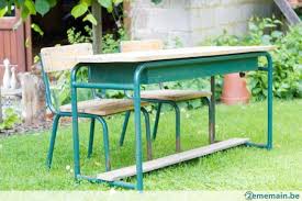 Ancien Banc Ecole 2 Chaises A Vendre