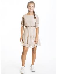 Pour mariage, cérémonie religieuse ou non. Robe Volants Uni Beige Fille Fashion Fille 2 Au 14 Ans Zerda Boutique Mode Pas Cher