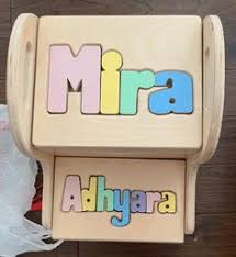 Name is zackary puzzle foot step stool boys kids personalized name solid wooden bench. 14 Best Rainbow Name Puzzle Stools Ideas In 2021 Name Puzzle Primary Color Scheme Color Schemes
