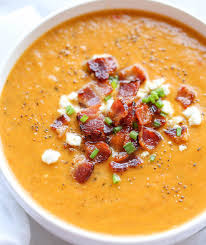 La Recette Parfaite De Soupe De Courge Butternut Roti Et Bacon Recette Recettes De Cuisine Soupe Courge Recette De Soupe Facile