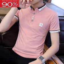 Men Short Sleeve 2020 New Summer Lapel Slim Thin Male Polo Shirt Teenage Boy Tops Fashion Hot Sale Korean Style P02 Polo Aliexpress