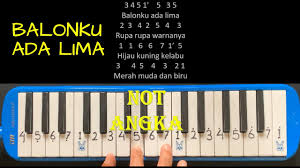 Not lagu balonku ada lima pianika. Pianika Balonku Ada Lima I Not Angka Youtube