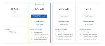 Google photos will give users free, unlimited storage for photos up to 16 megapixels and videos up to 1080p resolution till june 1, 2021. Google One Plans Google One Subscription Plans What You Pay And What You Get Times Of India
