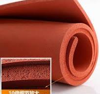 1mm, 2mm, 3mm, 4mm, 5mm, 6mm, 8mm, 10mm, 12mm, 15mm, 20mm Thickness Close  Cell Red Silicone Sponge Sheet, Silicone Foam Sheet (3A1002)