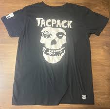 TacPack Misfits Military Tactical Morale Black T Shirt Size Medium
