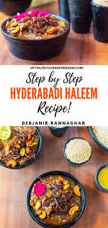 Hyderabadi Haleem Recipe Step By Step Mutton Haleem Recipe Recipes Food Chaat Recipe
