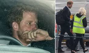 Emotional Prince Harry returns to Windsor to grieve loss of Queen and to be  with Meghan Markle