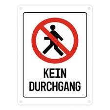 Das schild durchgang verboten lässt sich schnell und dauerhaft . 1 Durchgang Anciens Et Reunions