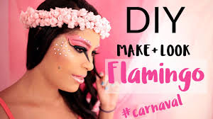 Sie müssen aber mit dem fasching schminken sehr vorsichtig sein. Diy Fantasia De Flamingo Carnaval Look E Maquiagem Youtube