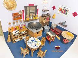 Real Miniature Cooking Vintage Kitchen Set Include Real Etsy Tiny Cooking Miniature Kitchen Cooking Set