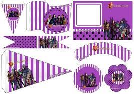 Descendants Free Printable Mini Kit Oh My Fiesta In English Descendants Party Disney Descendants Party Descendants Party Ideas Birthdays