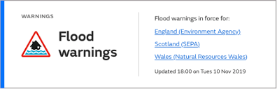 Flood Warnings Guide Met Office