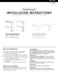 Fisher Paykel Ds603b Dishwasher Dish Drawer Installation Guide Manualzz