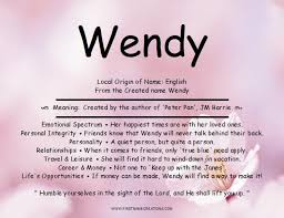 Wendy Name Meaning Names With Meaning Quiet Person Meant To Be