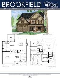 Back 1 / 0 next. The Brookfield Front Entry Floor Plan Reliant Homes