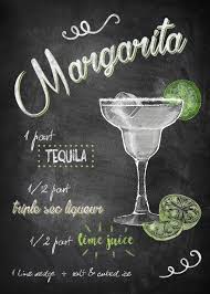 Displate Poster Margarita Margarita Teguila Lime Alcohol Drink Cocktail Recipe Chalkboard Lettering T Alcohol Drink Recipes Cocktails Cocktail Recipes