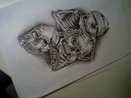 Skulls which are haunted by ancient spirits. Evil Skull Tattoo Designs On Paper Elegant Arts Tattoo