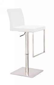 White alyssa bar & counter stool 24'' (set of 2). Modrest Folsum Modern White Bar Stool Bar Stools Accent Furniture