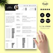 Overview of all products overview of hubspot's free tools marketing automation so. Creative Cv With Photo Cover Modern Resume Design For Word Etsy Reference Letter Template Best Resume Template Modern Resume Design