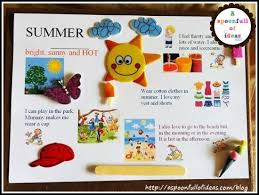 Show And Tell Topic Seasons Age Group 2 4 Years Old Seasons Activities Summer Season Drawing Summer Season Images